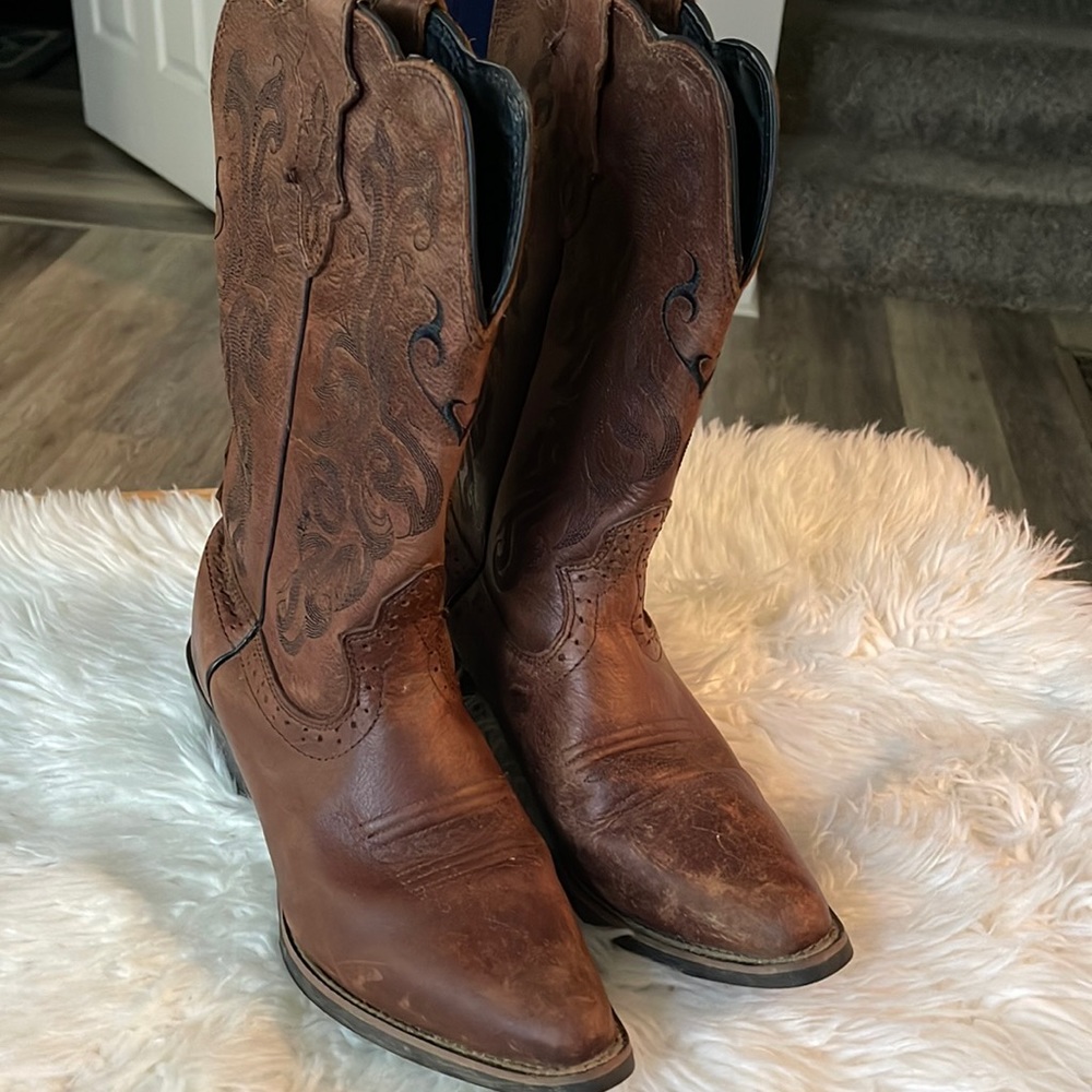 Justin leather boots size 9B